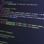 Colorful HTML code displayed on a computer screen for programming projects.